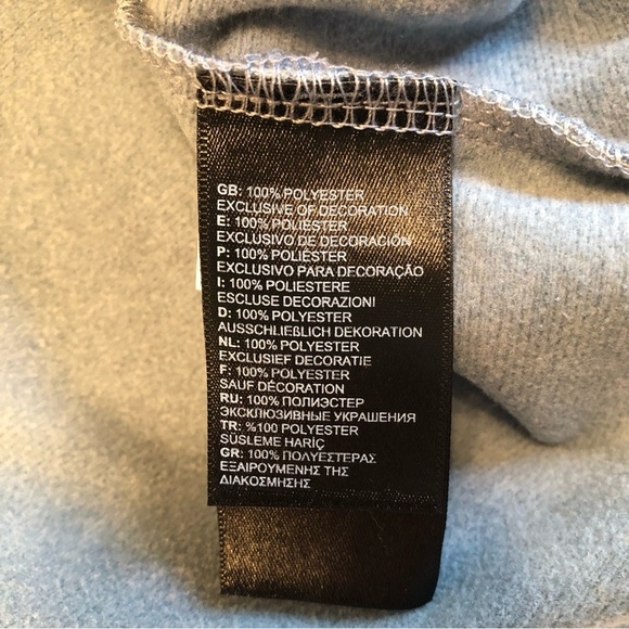 The North Face Light Blue Full Zip Softshell Jacket Size L - Picture 7 of 8